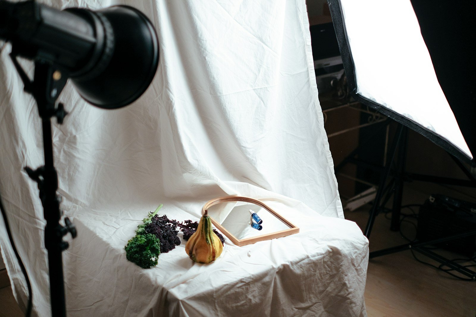 Styled product photography on a table – product photography & event agency in Delhi