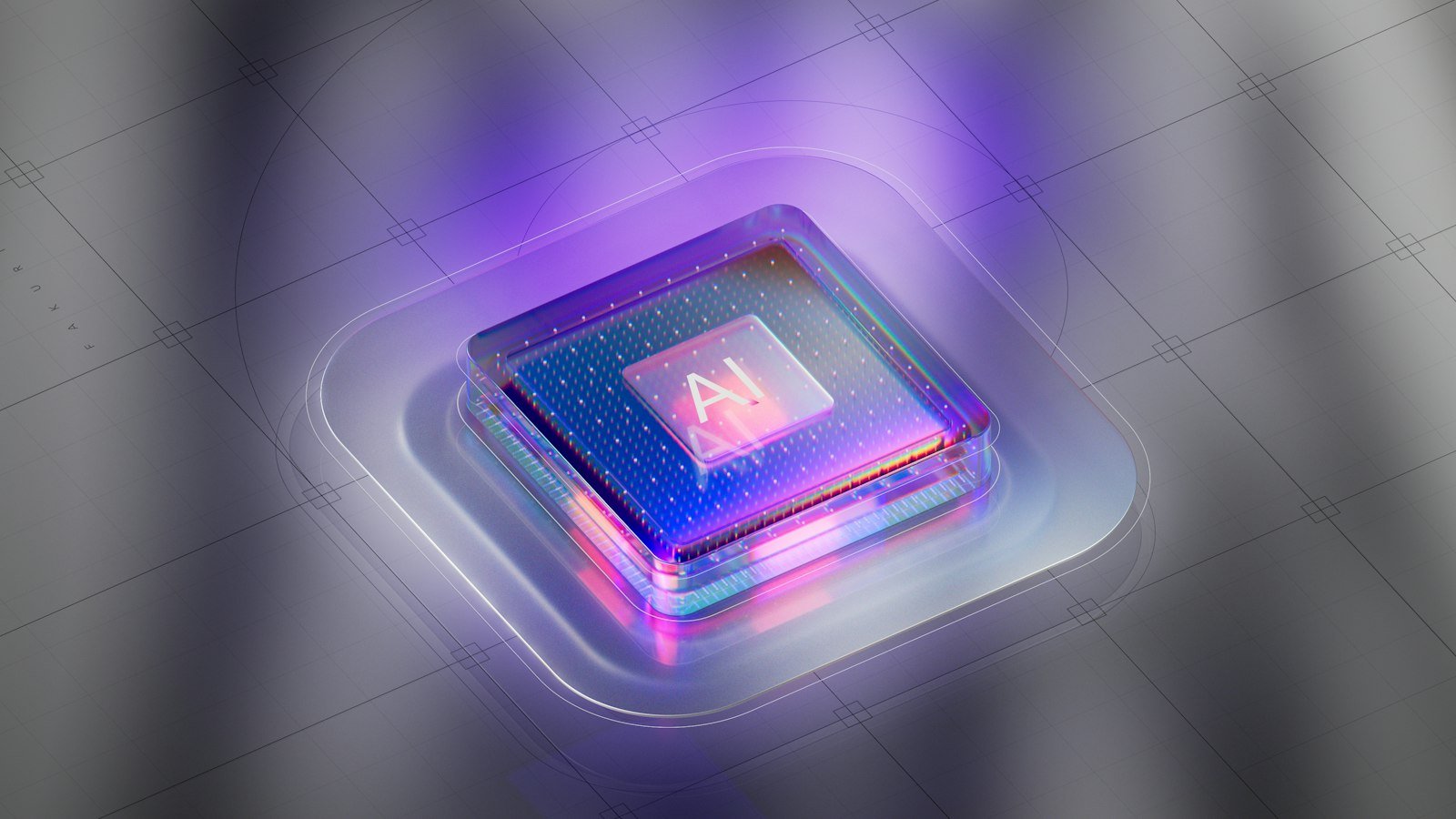 3D object with purple light – CGI & 3D ad studio in Delhi